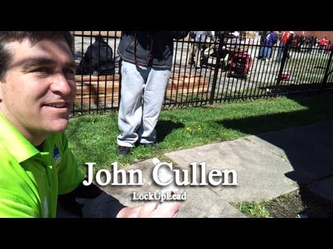 Parkland Community Garden: John Cullen of LockUpLead tests for contaminants.