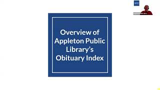 Overview of Appleton Public Library's Obituary Index