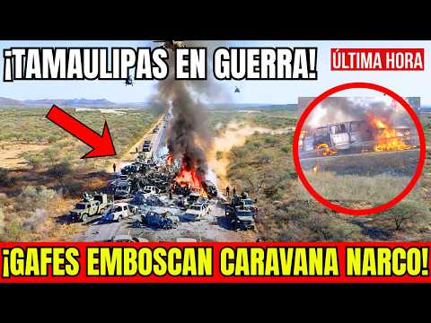 🇲🇽🚨TAMAULIPAS EN GUERRA: GAFES EMBOSCAN CARAVANA NARCO DEL CJNG: 89 BAJAS Y CERO SOBREVIVIENTES
