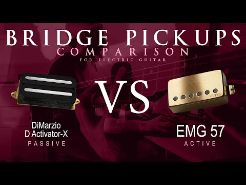 DiMarzio D ACTIVATOR X vs EMG 57 - Bridge Pickup Guitar Tone Comparison Demo