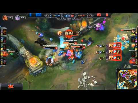 VG Hetong Pentakill - EDG vs VG (LPL Summer 2015)