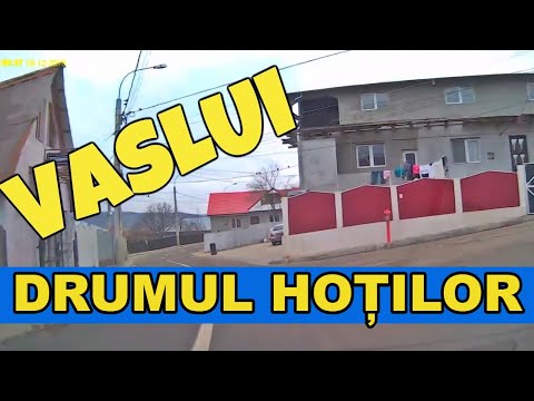 Orasul VASLUI si Drumul HOTILOR evitare Traian - iesire spre Negresti video decembrie 2016
