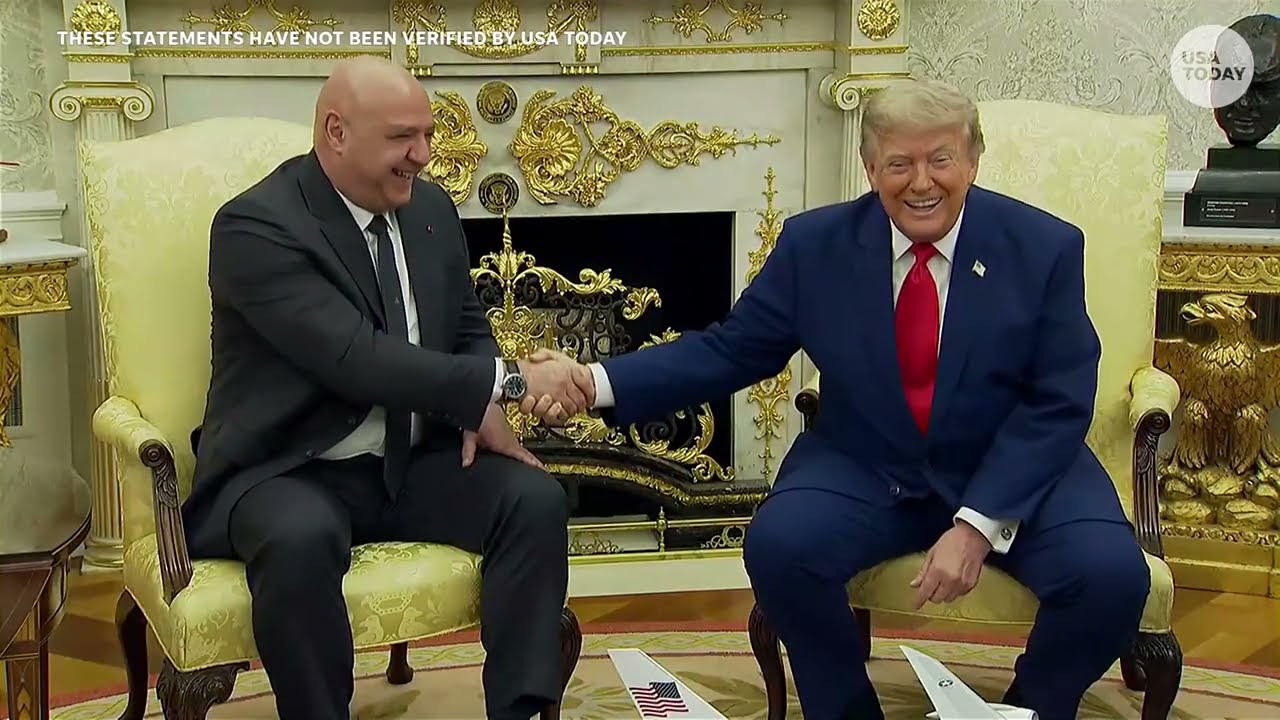 Full Trump meeting with Lebanon's president addresses Israel relations, Iran war & tariffs on Canada