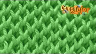 How to Knit HONEYCOMB STITCH Come I'll Teach You Step by Step on 2 needles, sticks, tricot, knitt...