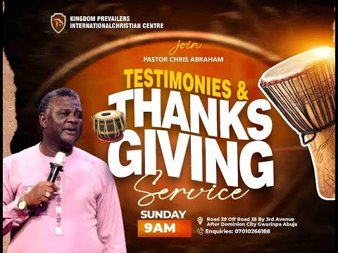 Thumbnail for TESTIMONY AND THANKSGIVING SERVICE