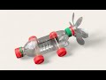 Make Propeller Car From Plastic Bottles Rubber Band Bottle Car Science Project