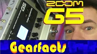 Video thumbnail for The Zoom G5: Most diverse multi effects processor ever? by Gearfacts