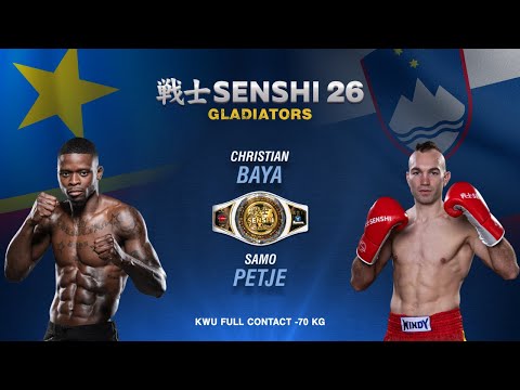 SENSHI 26 F #1: Christian Baya (DRC) vs  Samo Petje (Slovenia)