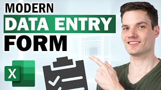 Modern Excel Data Entry Work Form Tutorial