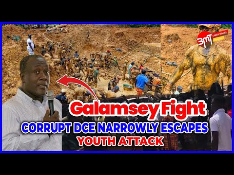 Galamsey F!ght: Birim North DCE narrowly escapes youth attack at Ntrona