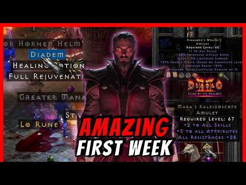 Season 13 Week 1 Drop Highlights, Wish Every Season Started this LUCKY - Diablo 2 Resurrected