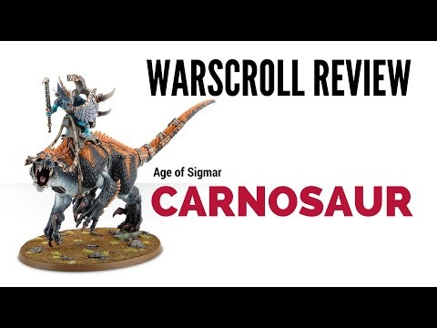 Age of Sigmar Carnosaur Warscroll Review