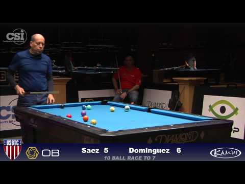 2015 USBTC 10-Ball: Robb Saez vs Ernesto Dominguez (Part 2)