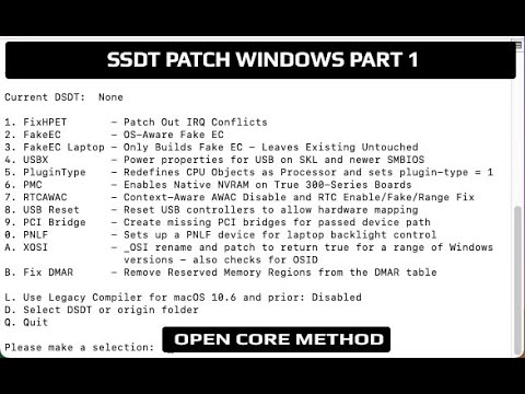 Easiest SSDT Patching for Windows [ Hackintosh Open Core] Part 1