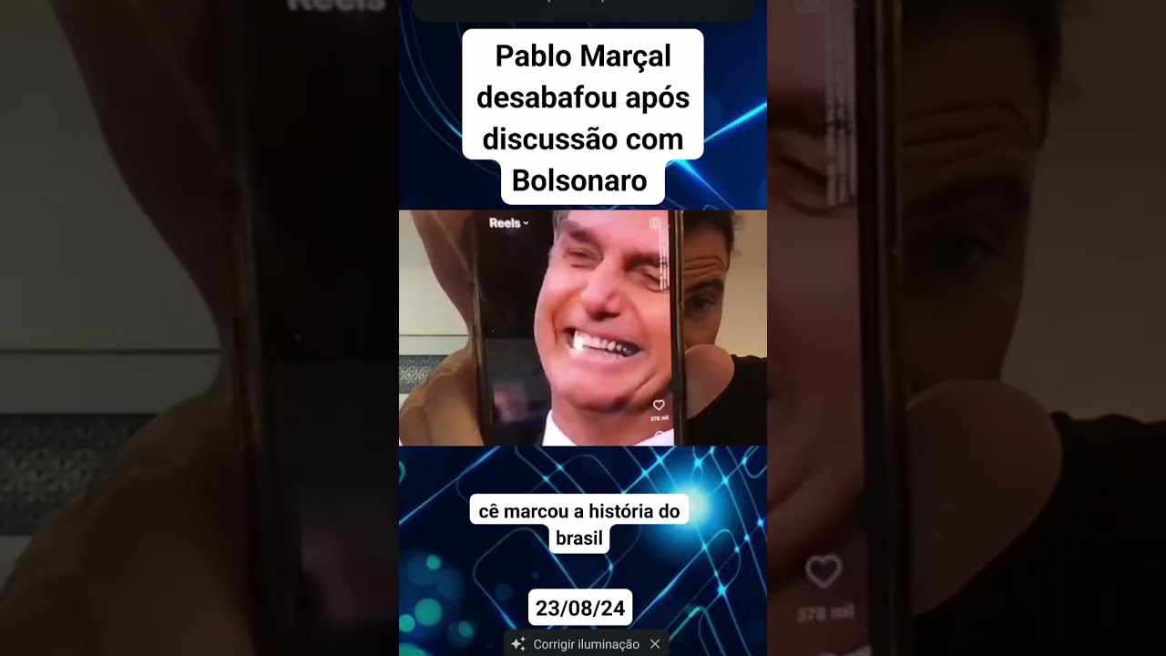 Prefeito Pablo Marçal faz homenagem a bolsonaro e declara que está sozinho