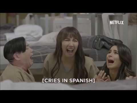 Soraya Montenegro cries in Spanish - OITNB