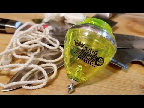 Trompos Cometa King Turbo Spin Top Unboxing and Review. Mexican Trompo spinning top.