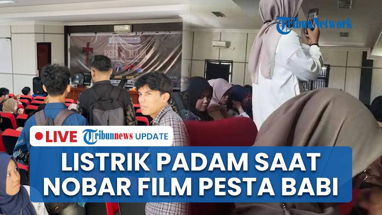 LIVE: Nobar Film Dokumenter Pesta Babi di Uin Suska Riau Terhenti, Listrik Mendadak Padam
