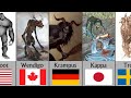 Mythical Monsters From Different Countries Comparison