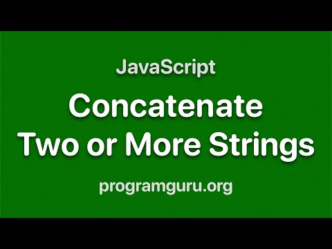 Concatenate String Variables Javascript