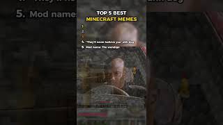 Top 5 Best Minecraft Memes (#1 Broke Me LMAO) 🤣#minecraft