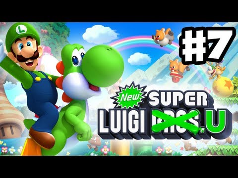 New Super Luigi U - Gameplay Walkthrough Part 7 - Meringue Clouds (Nintendo Wii U DLC)