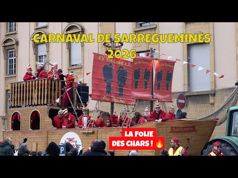 CARNAVAL DE SARREGUEMINES 2026 : LA FOLIE DES CHARS ! 🎭🔥(Cavalcade)