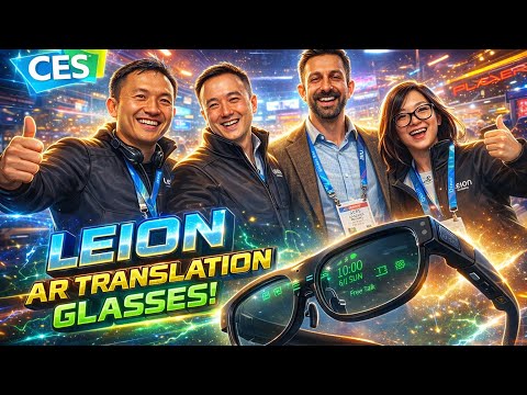 CES 2026 - LEION Hey2 Professional AR Translation Glasses: 0.5s Response, Over 100 Languages