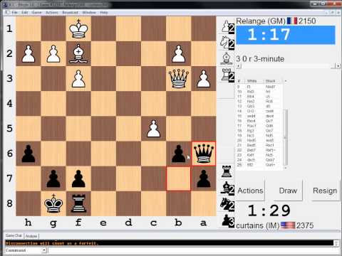 3 minute chess #166: GM Eloi Relange vs IM Greg Shahade - Nimzo Indian