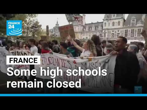 School closures persist in France as protests gain momentum