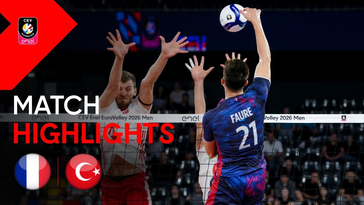 Highlights | France vs. Türkiye | CEV Enel EuroVolley 2026 | Men