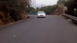 preview picture of video 'Coming down the mountains on e-bike near Wenzhou Medical College Sunday March 16, 2014   Part 3'