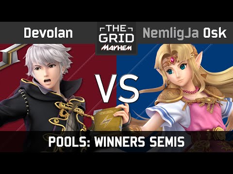 The Grid: Mayhem - Pools: Winners Semis - Devolan (Robin) VS NemligJa | Osk (Zelda)