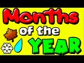 MONTHS OF THE YEAR For KIDS Learning Videos For Toddlers