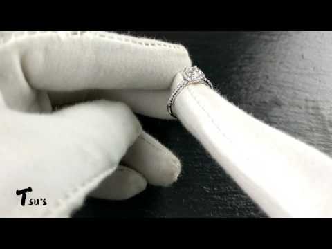 0.71 Carat Cushion Diamond Engagement Ring | E VS2 3EX Non-fluorescence GIA | Ultra-HD 4K