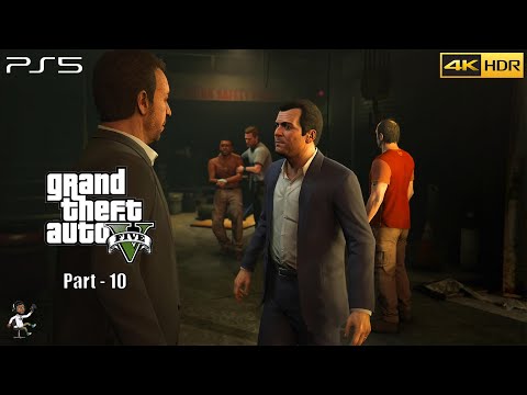 GTA 5 PS5 Gameplay Walkthrough Part 10 [4K HDR 60FPS ] | PS4 V12 Gamer