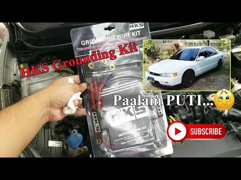 HKS grounding kit on Hyundai Accent