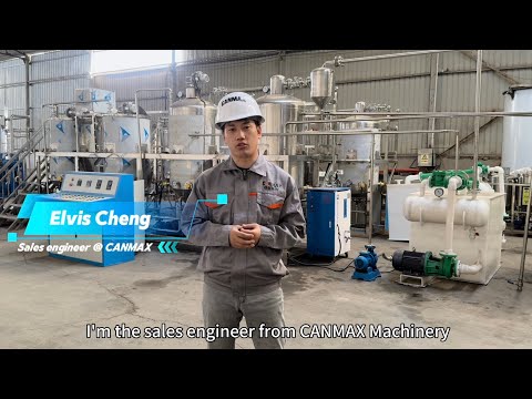 1000L/batch(2t/day) 4 tanks full functional cooking oil refining plant | edible oil refinery machine