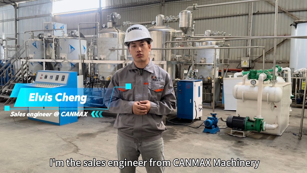 1000L/batch(2t/day) 4 tanks full functional cooking oil refining plant | edible oil refinery machine