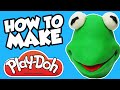 KERMIT THE FROG Play Doh Surprise Egg Tutorial With Big Bird