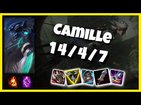 Camille vs Akali KOREAN Challenger TOP (14/4/7) Gameplay Replay - Patch 10.23