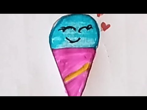 How to draw a ice cream drawing