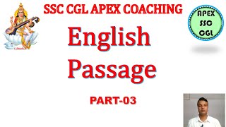 English Passage solving tricks || English passage questions and answers || ssc cgl apex coaching