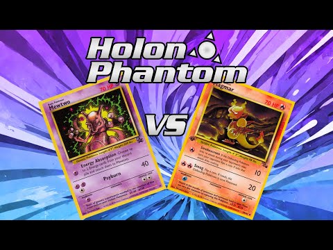 Retro Format Base Set - Fossil Pokemon TCG Battle! Mewtwo/Electabuzz Vs Magmar/Electabuzz!