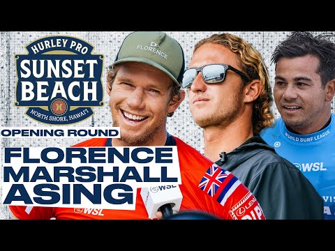 John John Florence, Jake Marshall, Keanu Asing | Hurley Pro Sunset Beach 2024 - Opening Round