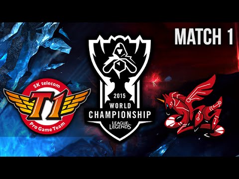 SKT vs AHQ - Game 1 | WORLDS 2015 Quarterfinals BO5 - FR