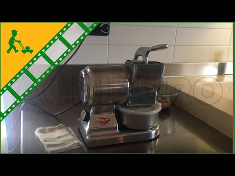 Funktionsvideo Elektro Tisch-Reibe RGV MAXI VIP 8G/S Silver - Aluminiumdruckguss - 370 W