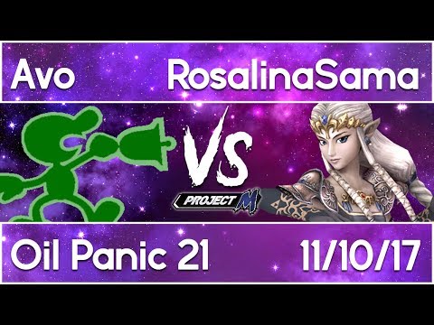 Oil Panic 21 Project M: Avocadobride (Mr Game and Watch) vs RosalinaSama (Zelda, Bowser)