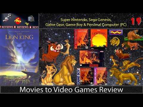 Movies to Video Games Review -- The Lion King (Super Nintendo, Genesis, PC, Game Boy and GameGear)
