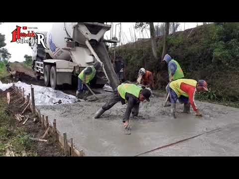 Nglanjutin pengecoran jln tembusan ngabab-ngantang bag 2